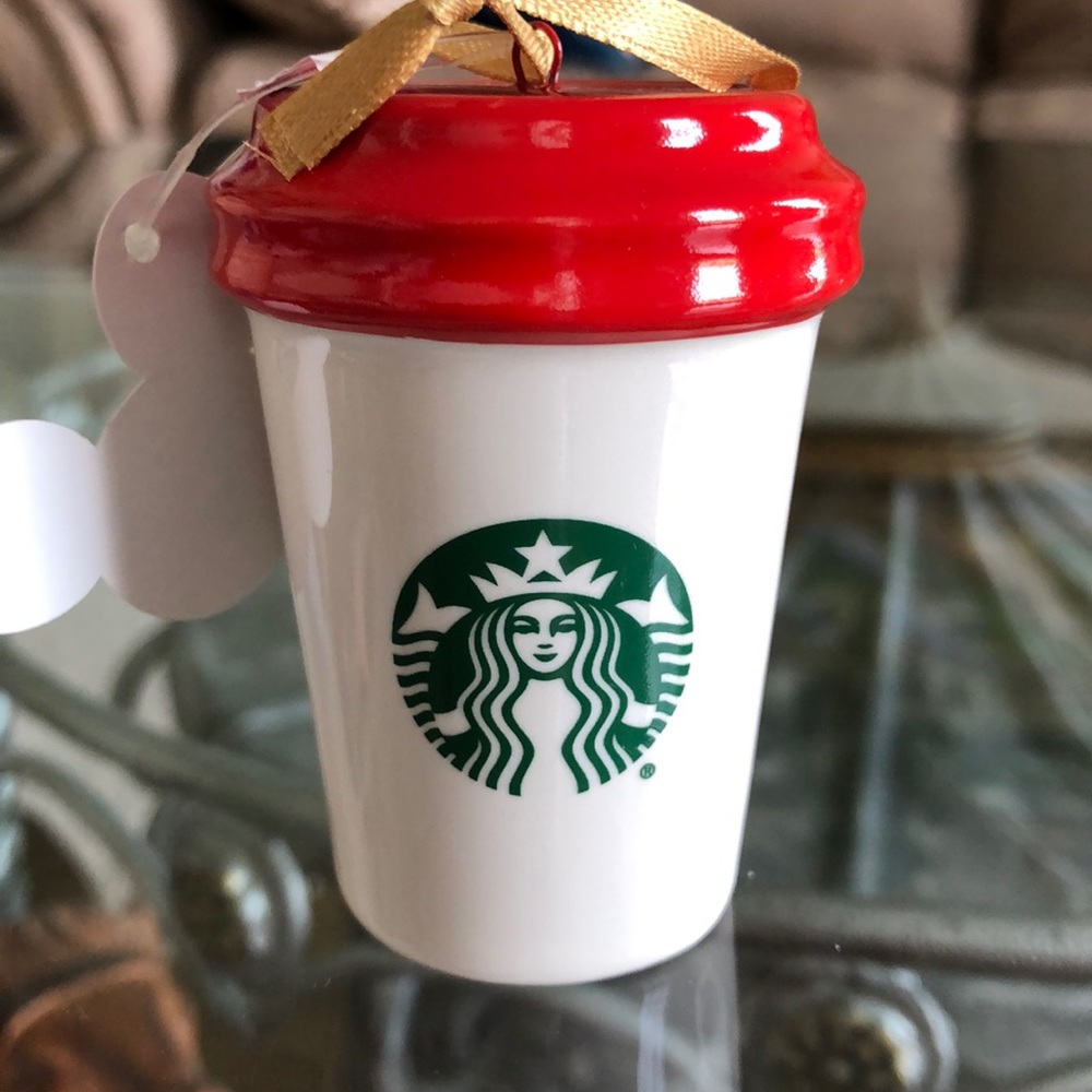 Disney Parks Hollywood Studios Starbucks Mini Tumbler Christmas Ornament - Picture 4 of 8